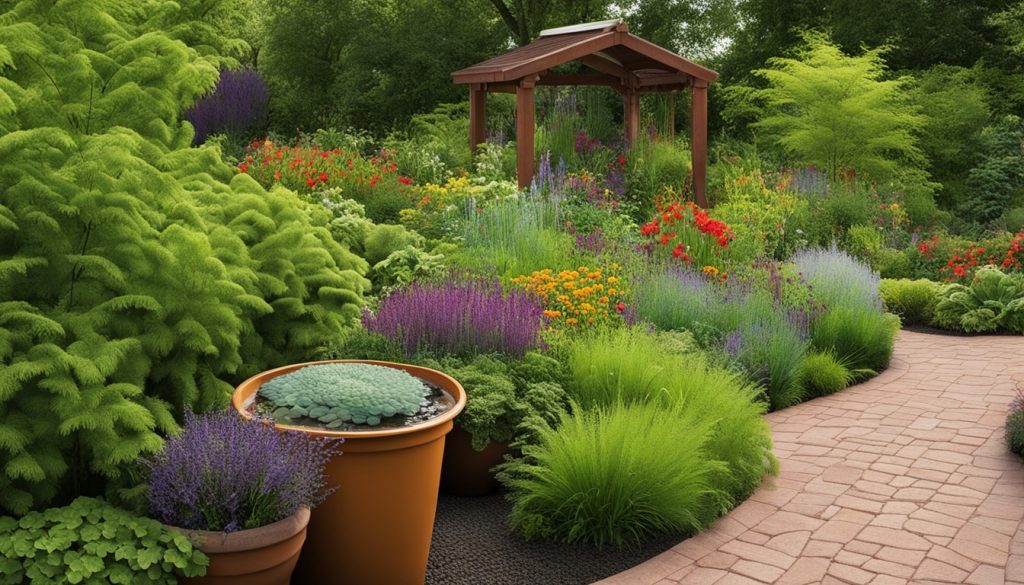 Jardin de pluie biodiversifié