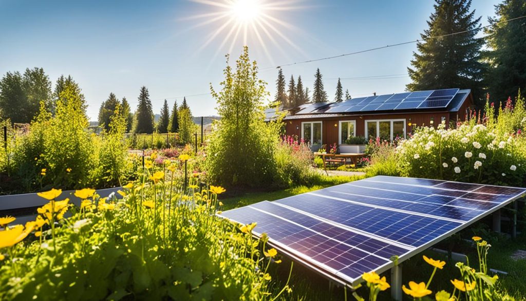 énergie solaire dans le jardinage